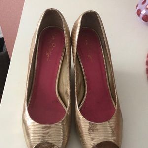 Lilly Gold Espadrilles